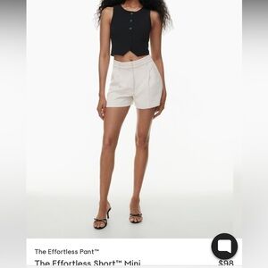Aritzia the effortless short mini (light birch)